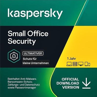 Kaspersky Small Office Security|Variante wählbar|1 Jahr stets aktuell|E-Mail|ESD