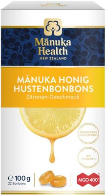 100g Manuka-Honig Lutschbonbons mit MGO 400+ Zitrone - Manuka Health