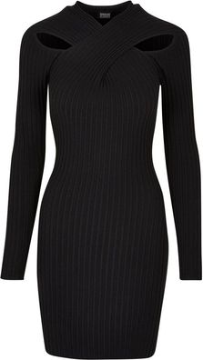 Urban Classics Damen Ladies Crossed Rib Knit Dress