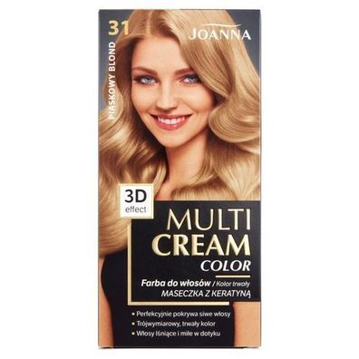 Joanna Multi Cream Color Farba 31 Sandblond - Pflegende Haarfarbe