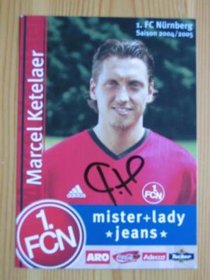 1. FC Nürnberg Saison 04/05 Marcel Ketelaer - handsigniertes Autogramm!!!
