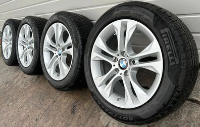 4x Original BMW X3 F25 X4 F26 18 Zoll Winterräder Doppelspeiche 305 6862886 DOT17 6mm