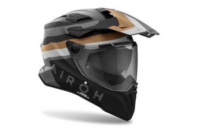 Endurohelm Schutzhelm Crosshelm Motocrosshelm Motorradhelm Rollerhelm Schwarz Braun