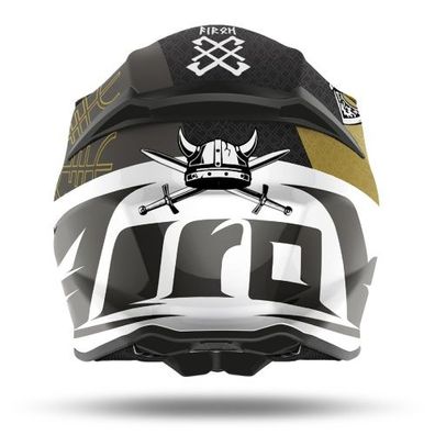 Crosshelm Endurohelm Schutzhelm Motocrosshelm Motorradhelm Rollerhelm Schwarz Gold