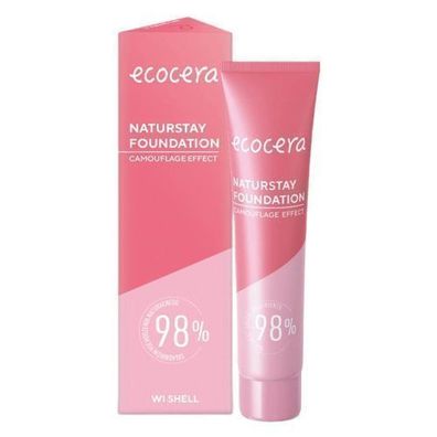 Ecocera Naturstay Foundation Shell 30ml - Kryolith befreit die Haut