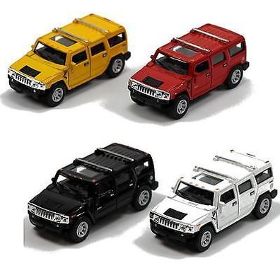 Hummer 2008 H2 SUV USA Modellauto 1:40 mit Rückzugsmotor Auto Geländewagen