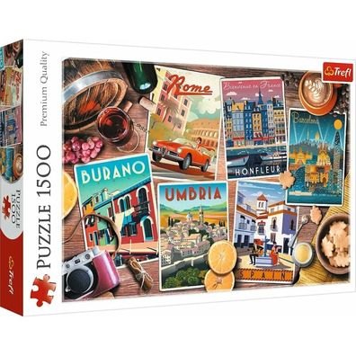 TREFL Puzzle Reisen in Europa 1500 Teile