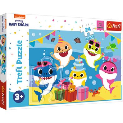 TREFL Puzzle Baby Shark: Celebration MAXI 24 Teile