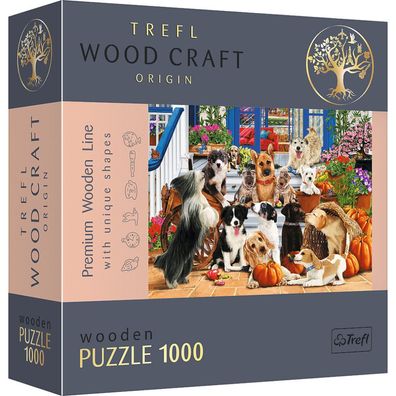 TREFL Wood Craft Origin Puzzle Hund Freundschaft 1000 Teile