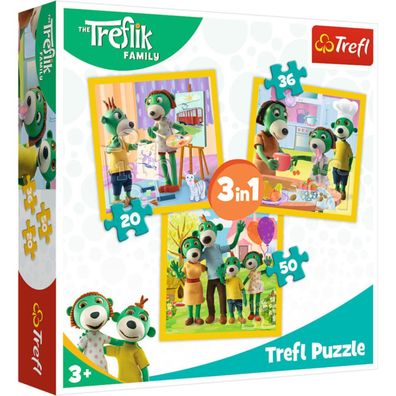 Puzzle Treflings: Zusammensein ist schön 3in1 (20,36,50 Stück)