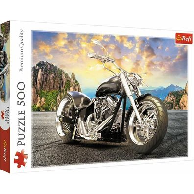 TREFL Black Motorbike Puzzle 500 Teile