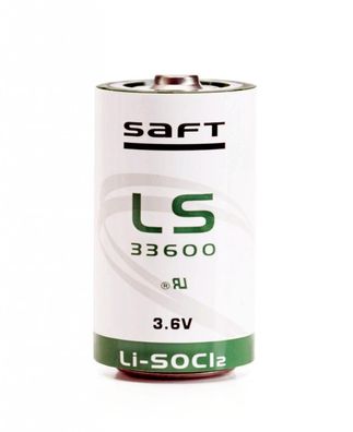 Saft - LS33600 - ER-D - Mono D - 3,6 Volt 17000mAh Li-SOCl2