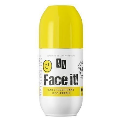 AA Face It! Antitranspirant Roller, 50ml - Langanhaltende Frische