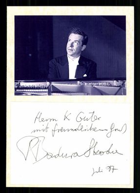 Paul Badura Skoda 1927-2019 Österreichischer Pianist Original Signiert + G 43016