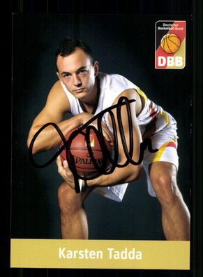 Karsten Tadda Basketball Nationalmannschaft Original Signiert + A 238310