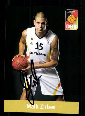 Maik Zirbes Basketball Nationalmannschaft Original Signiert + A 238313