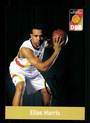 Elias Harris Basketball Nationalmannschaft Original Signiert + A 238315