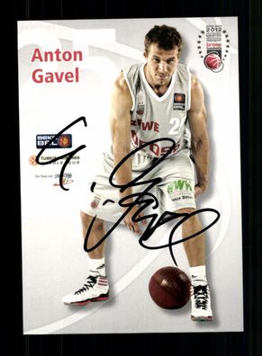 Anton Gavel Brose Bamberg Basketball Original Signiert + A 238363