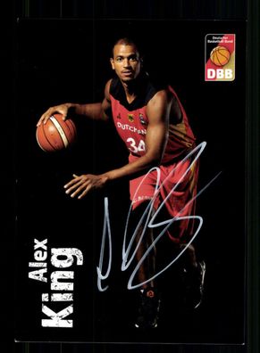 Alex King Basketball Nationalmannschaft Original Signiert + A 238332