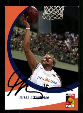 Misan Nikaghatse Basketball Nationalmannschaft Original Signiert + A 238340