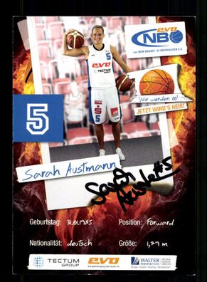 Sarah Austmann Autogrammkarte New Basket Oberhausen Original Signiert + A 238458