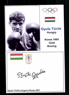 Gyula Török 1938-2014 Ukrainischer Boxer Olympiasieger 1960 Original + A 237723