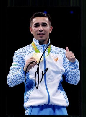 Hasanboy Domatov Usbekischer Boxer Olympiasieger 2016/24 Original + A 237725