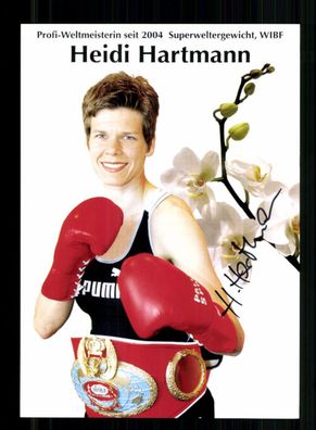 Heidi Hartmann Autogrammkarte Original Signiert Boxen + A 237576