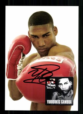 Yuriorkis Gamboa Autogrammkarte Original Signiert Boxen + A 237655