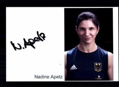 Nadine Apetz Foto Original Signiert Boxen + A 237662