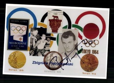 Zbigniew Pietrzykowski 1934-2014 Polnischer Boxer 3. Olympia 1956/64 + A 237719