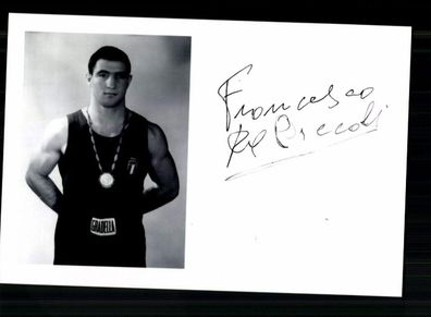 Franco De Piccoli Italienischer Boxer Olympiasieger 1960 Original + A 237720