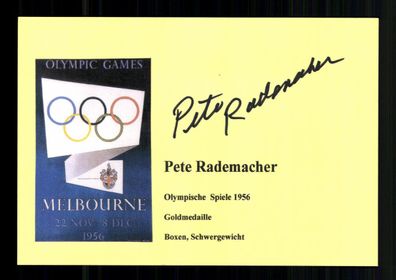 Pete Rademacher US-Amerikanischer Schwergewichtsboxer Olympiasieger 56 + A237733