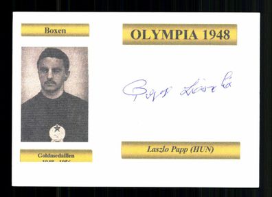 Laszlo Papp Olympiasieger 1948/52/56 Original Signiert + A237734