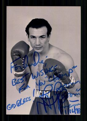 Ray Mancini Amerikanischer Boxer Box Weltmeister Original Signiert + A 237737