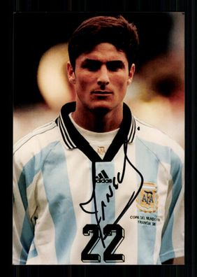 Javier Zanetti Nationalspieler Argentinien Foto Original Signiert + A 236046