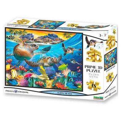 PRIME 3D Puzzle Turtle Beach 3D 48 Teile