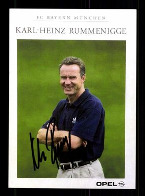Karl Heinz Rummenigge Autogrammkarte Bayern München 1998-99 Original Signiert