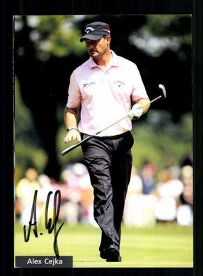 Alex Cejka Autogrammkarte Golf Original Signiert + A 236912