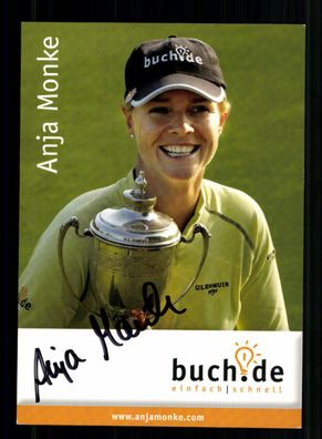 Anja Monke Autogrammkarte Golf Original Signiert + A 236916