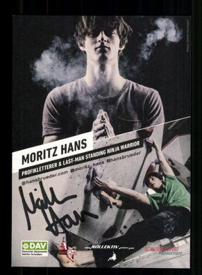 Moritz Hans Sportklettern Autogrammkarte Original Signiert + A 238078