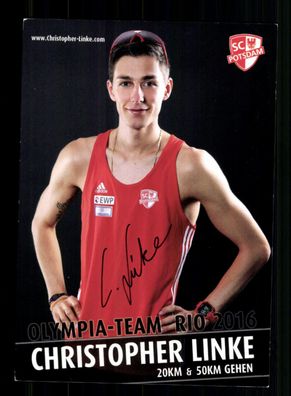 Christopher Linke Autogrammkarte Original Signiert Leichtathletik + A 238133