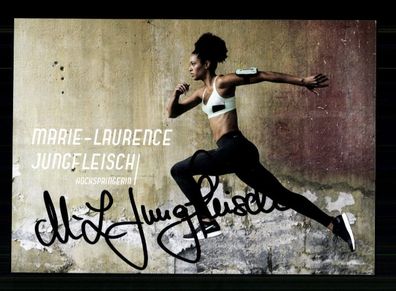 Marie Laurence Jungfleisch Autogrammkarte Orig Sign Leichtathletik + A 238165
