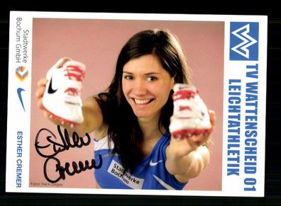 Esther Cremer Autogrammkarte Original Signiert Leichtathletik + A 238152