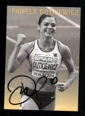 Pamela Dutkiewicz Autogrammkarte Original Signiert Leichtathletik + A 238177