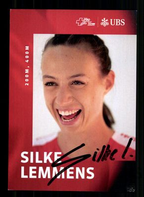 Silke Lemmens Autogrammkarte Original Signiert Leichtathletik + A 238132