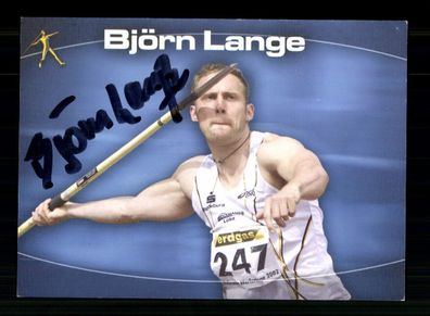 Björn Lange Autogrammkarte Original Signiert Leichtathletik + A 238154