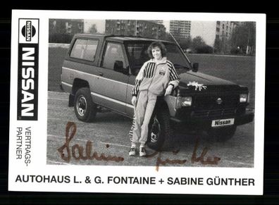 Sabine Günther Autogrammkarte Orig Sign Leichtathletik + A 238167