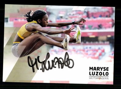 Maryse Luzolo Autogrammkarte Orig Sign Leichtathletik + A 238168