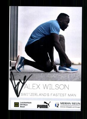 Alex Wilson Autogrammkarte Orig Sign Leichtathletik + A 238170